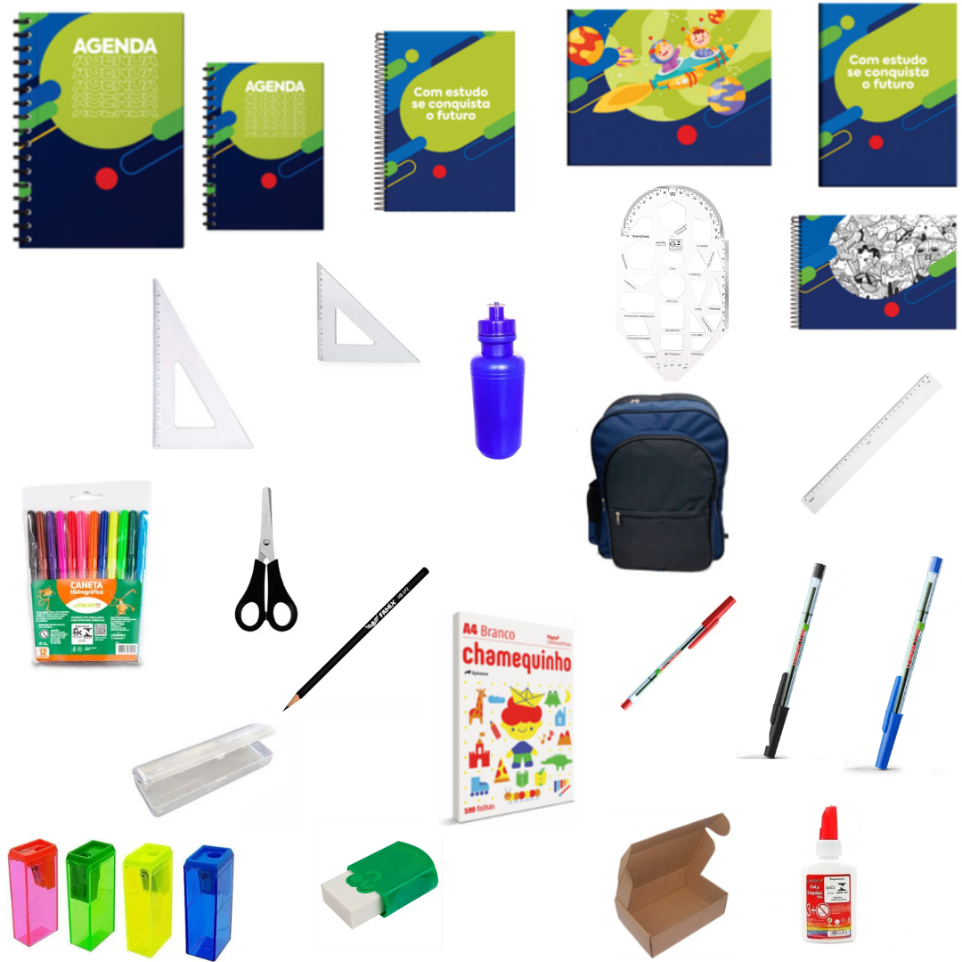Kit Material Escolar Para EJA
