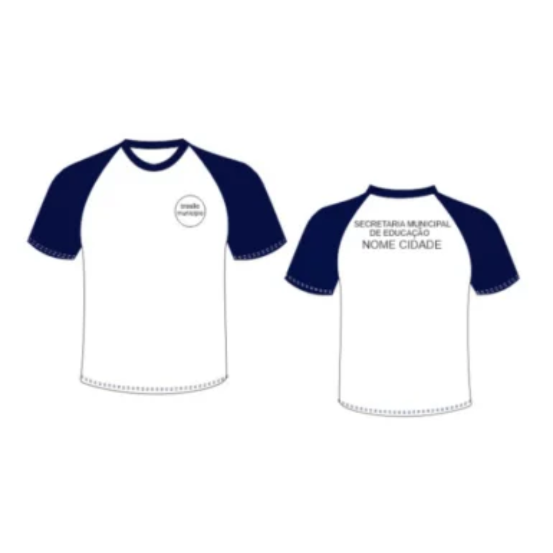 Camiseta Manga Curta Uniforme Escolar