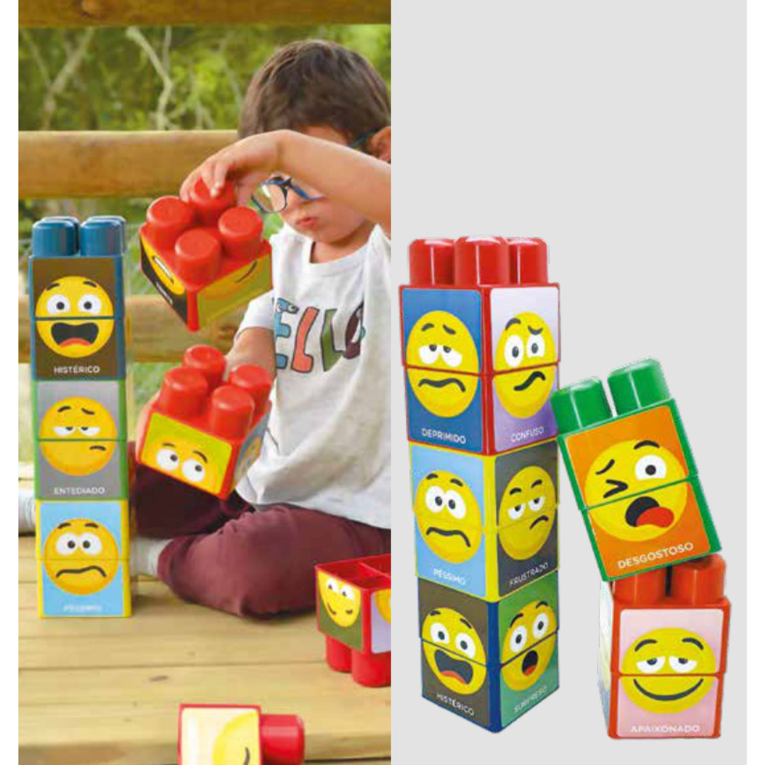 Bloco De Encaixe De Emoções E Expressões