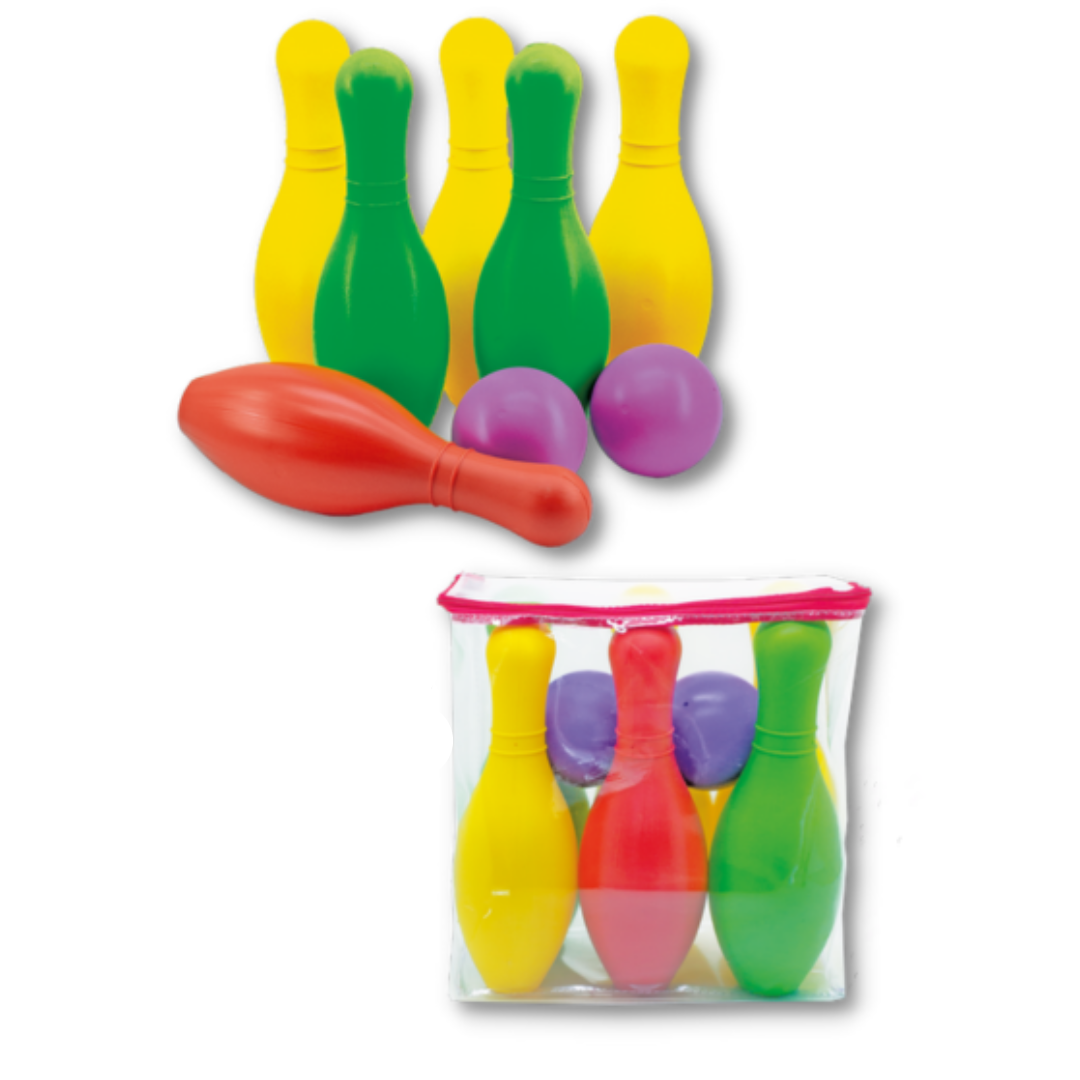 Boliche: Conjunto Confeccionado Em Plástico