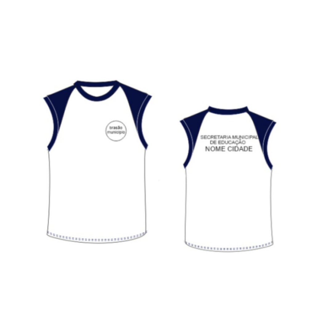 Camiseta Tipo Regata Para Uniforme Escolar