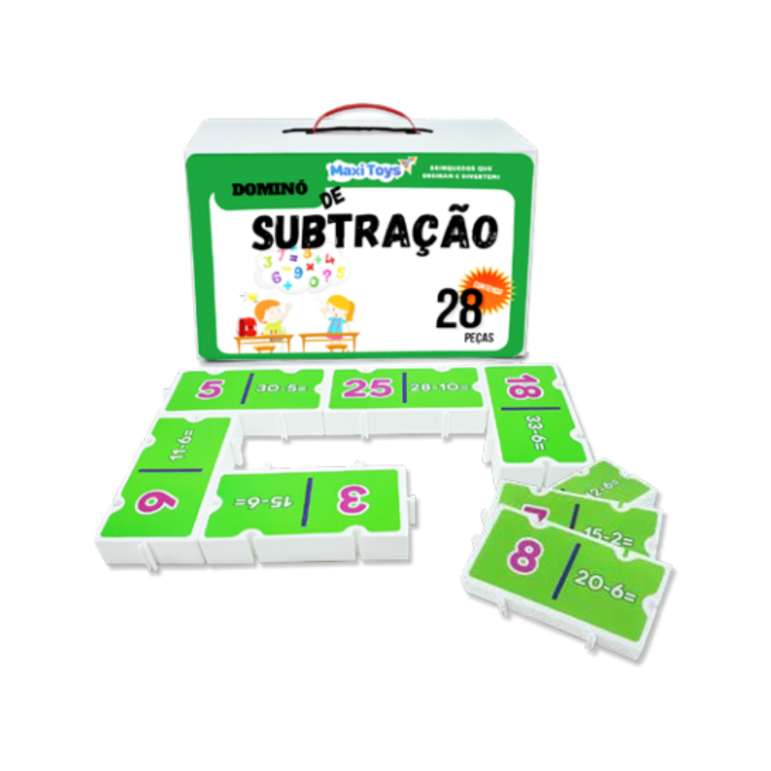 Dominó De Subtração Com Encaixes