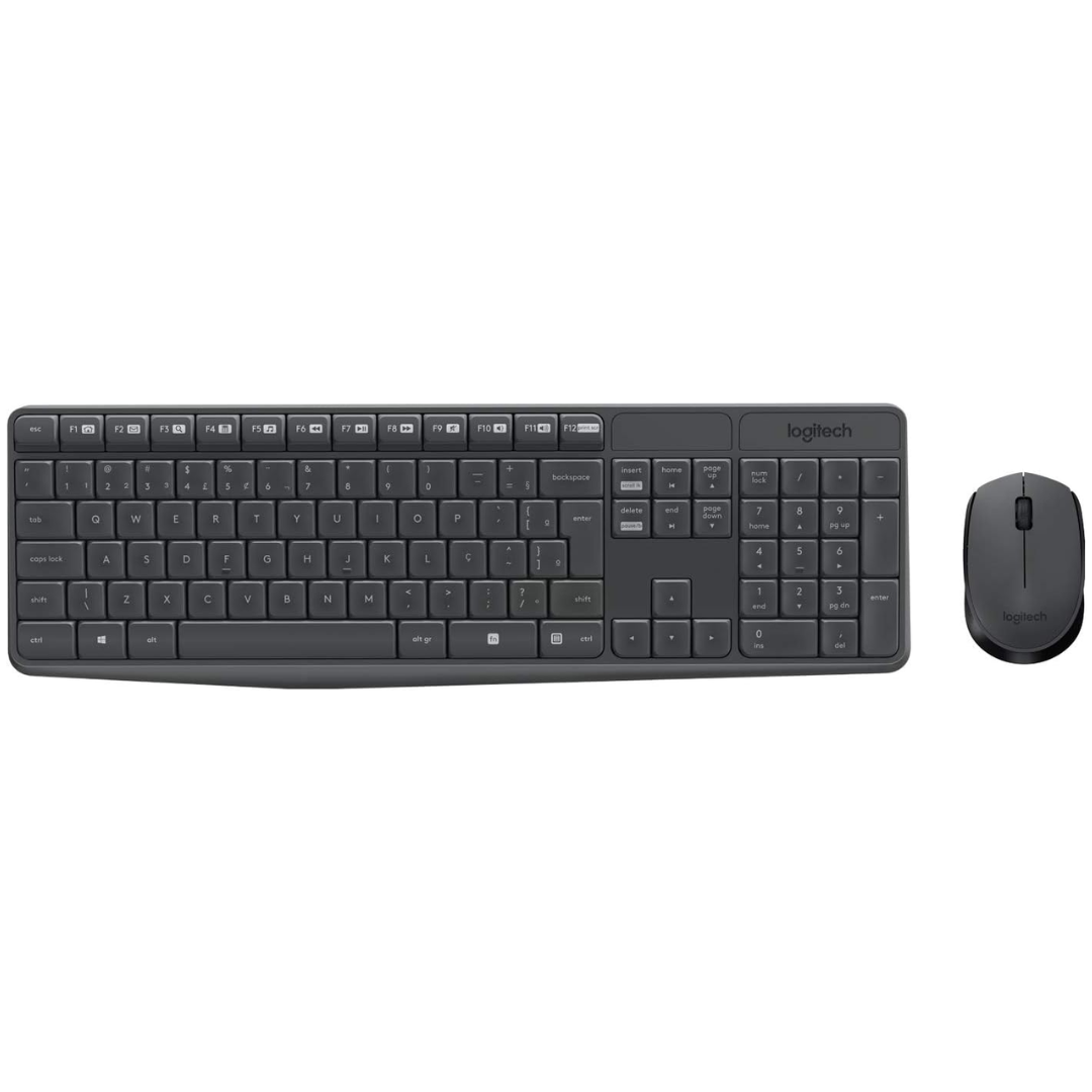Kit Teclado E Mouse Sem Fio - Logitech MK235