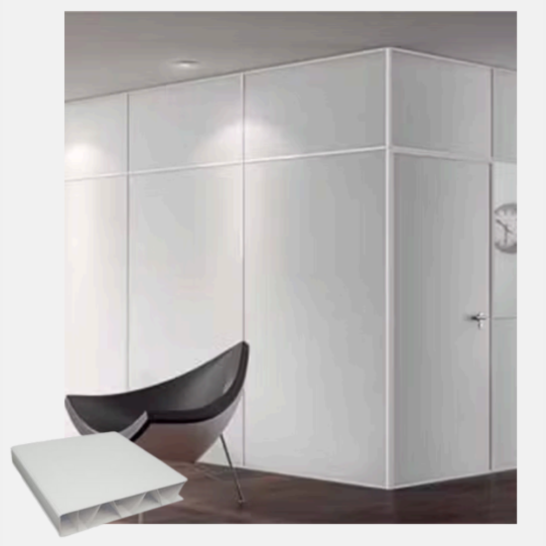 Divisória Piso Teto com Placa em Resina Plástica