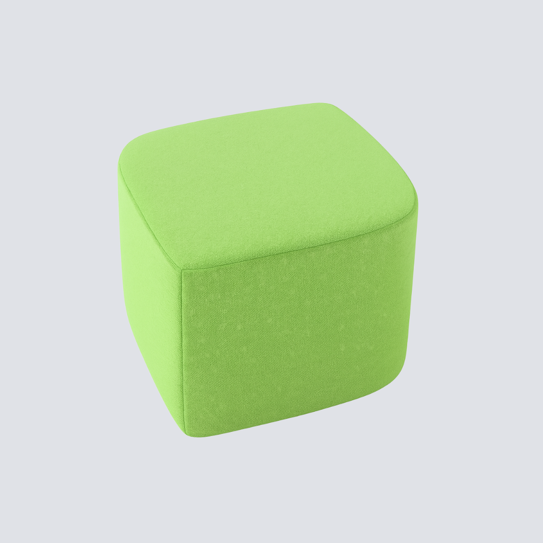 Puff Infantil “Folha” – Banco Estofado Compacto para Crianças