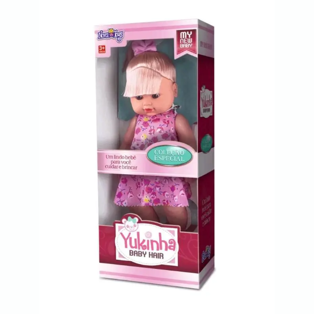 Boneca Yukinha Baby Loira - Nova Toys