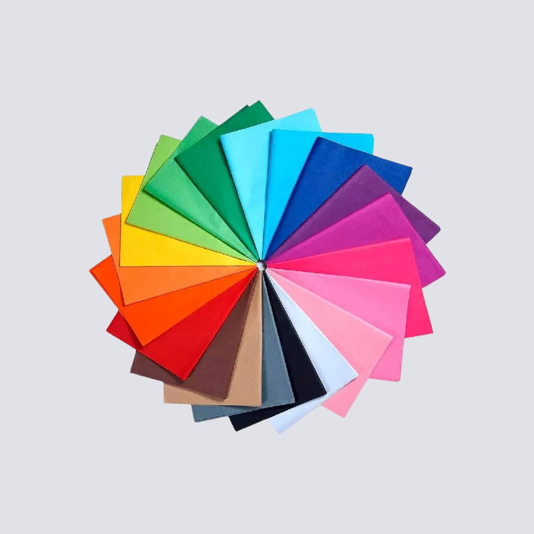 Papel de Seda – 48 × 60 cm, 20 g/m² – Sortido de Cores