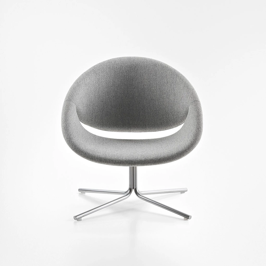 Poltrona Colaborativa Individual de Uso Geral Geral Estofada