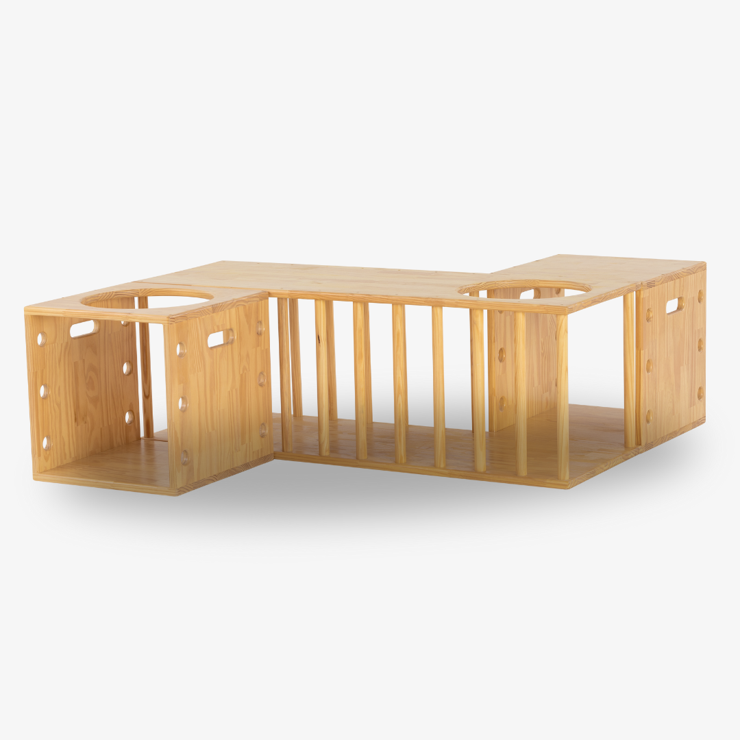 Túnel de Madeira + 2 Cubos