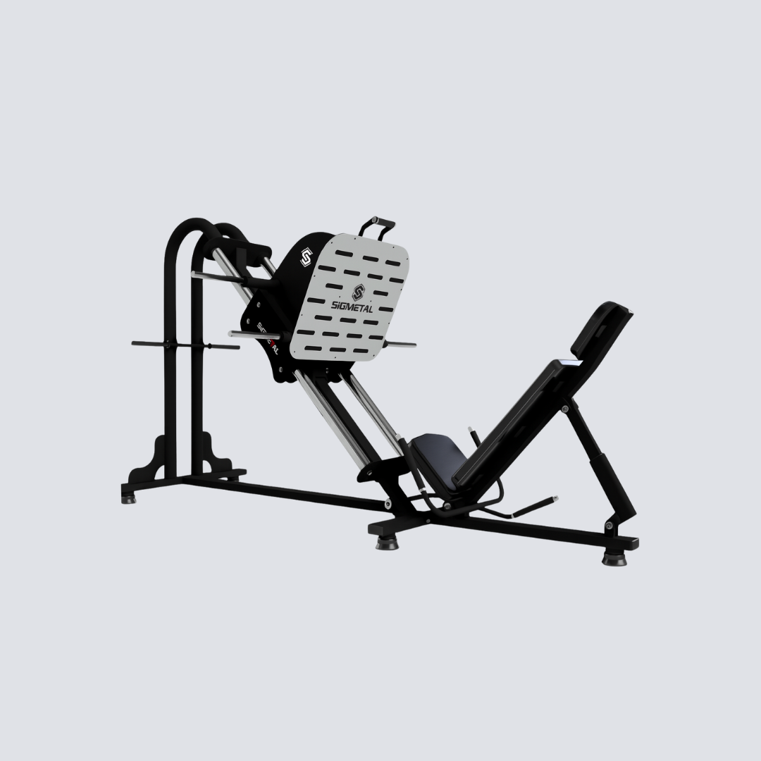 Leg Press 45º Profissional – Estrutura em Aço Reforçado com Estofado Anatômico e Plataforma Regulável