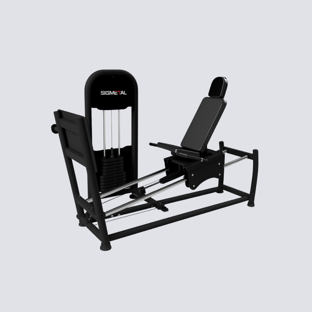 Leg Press 180º Profissional – Com Coluna de Peso 150 kg, Banco Móvel e Sistema de Carga Fracionada