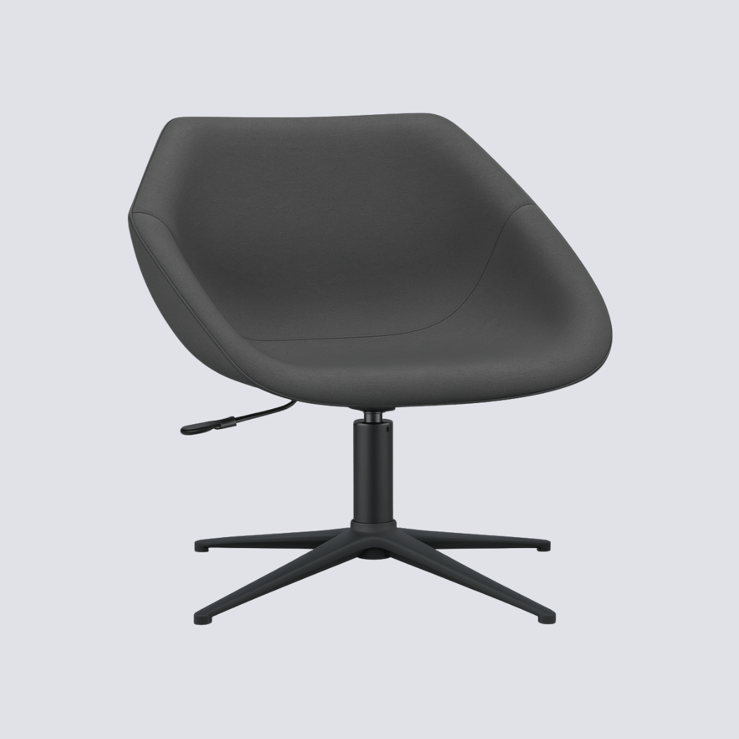 Poltrona Fixa Giratória de Espera – Concha Única