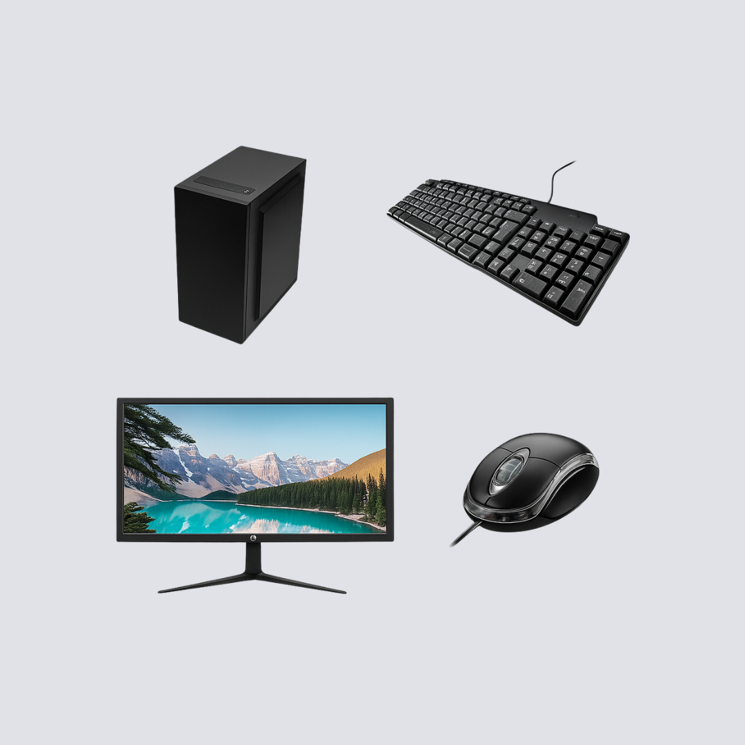 Computador Intel Core i7-10700 – 8GB DDR4 – SSD 480GB – Monitor 18,5″ – Windows 10 Pro