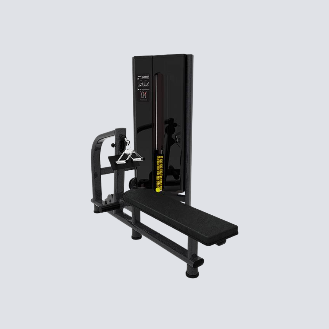 Puxador Horizontal Profissional – Com Torre de Peso 100 kg, Estrutura Reforçada e Estofado Anatômico