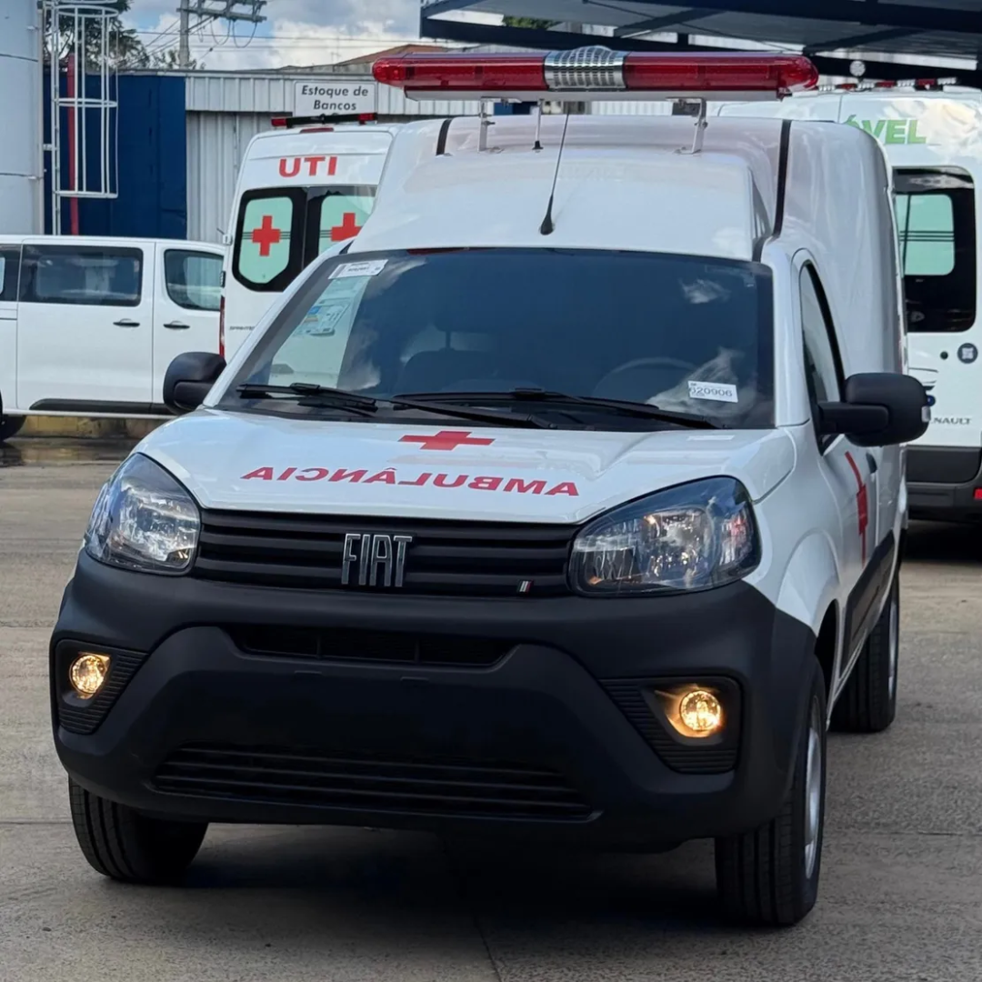 Locação de Ambulância Tipo A – Simples Remoção (Fiat Fiorino)