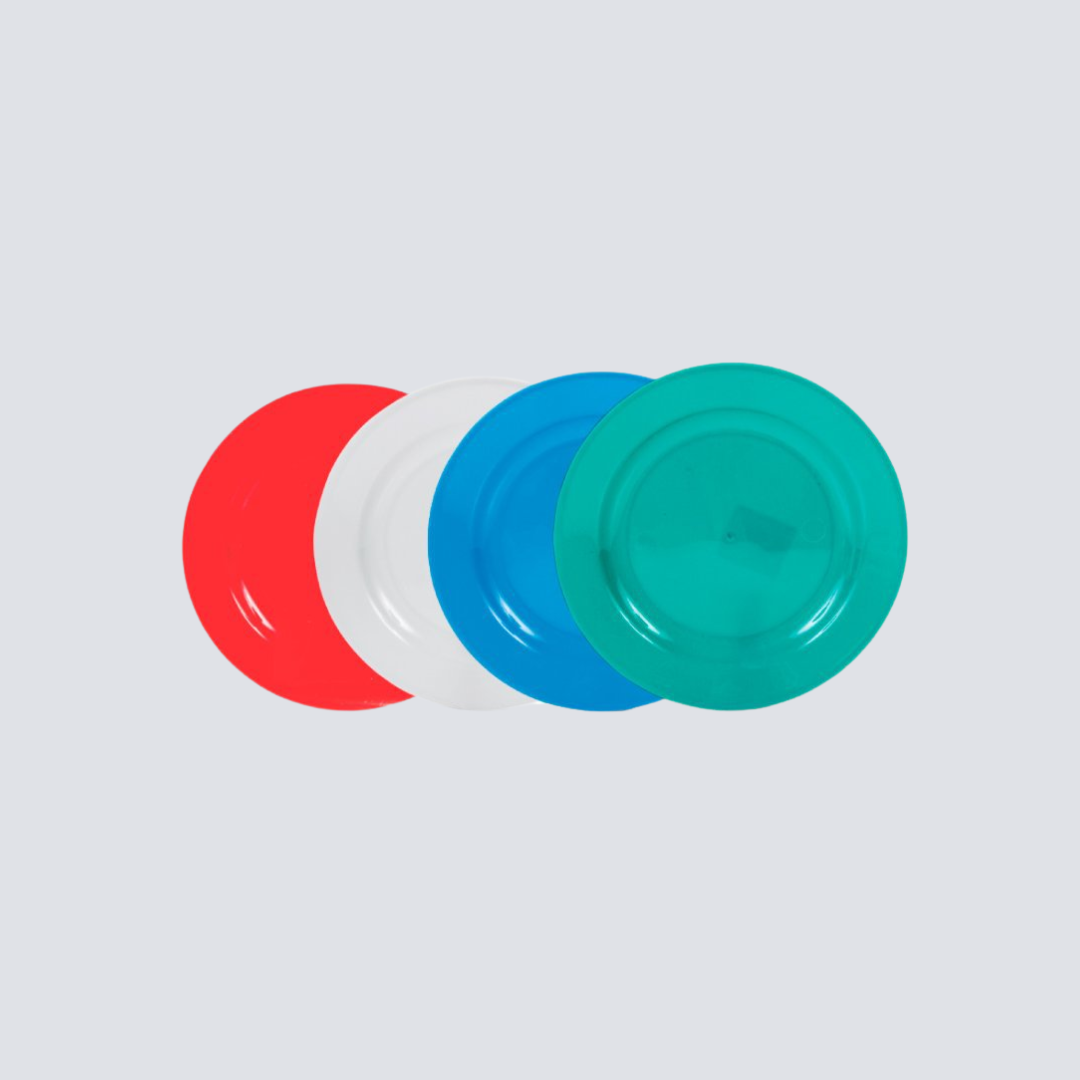 Pratos Plásticos Resilientes de Alta Qualidade – Pacote Institucional