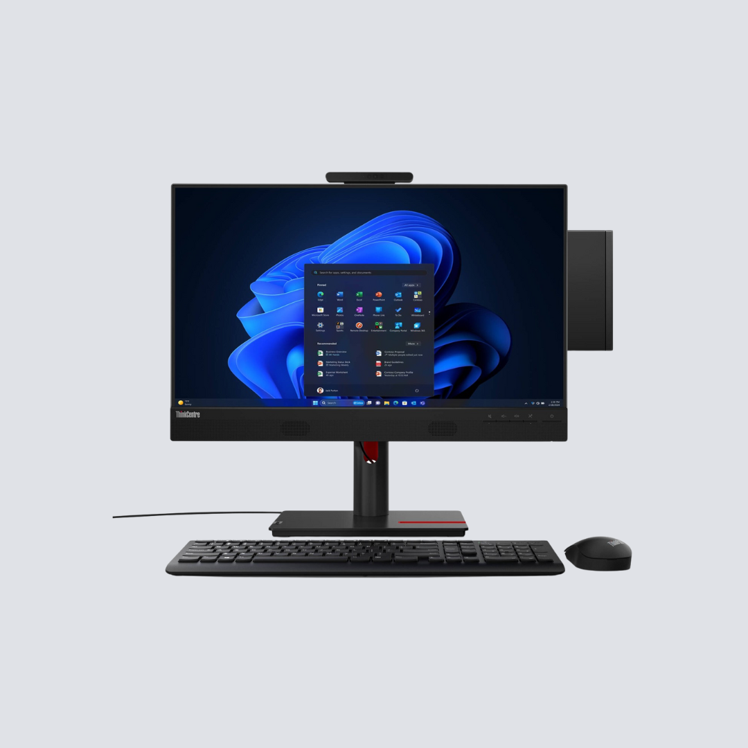 Computador Desktop All‑In‑One Lenovo ThinkCentre M70q Gen5 + ThinkCentre Tiny‑in‑One 24 Gen5