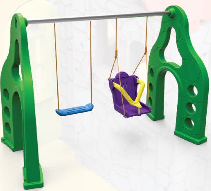 Balanço Duplo Com Cadeira Acessível