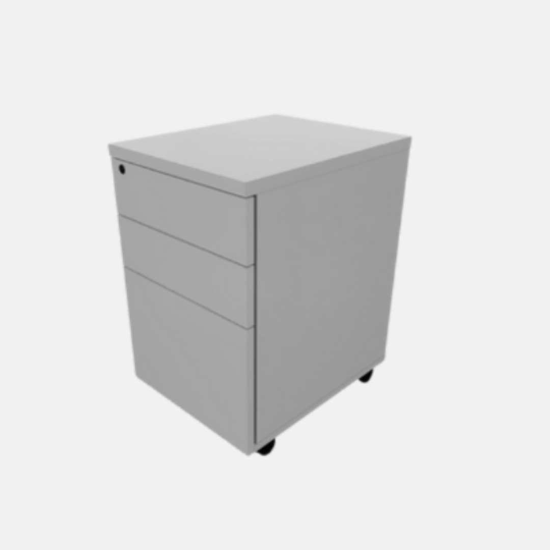 Gaveteiro Volante 3 Gavetas Iguais 450x600x500mm