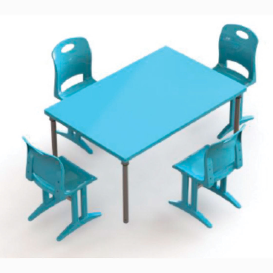 Conjunto Escolar Coletivo de 4 Lugares