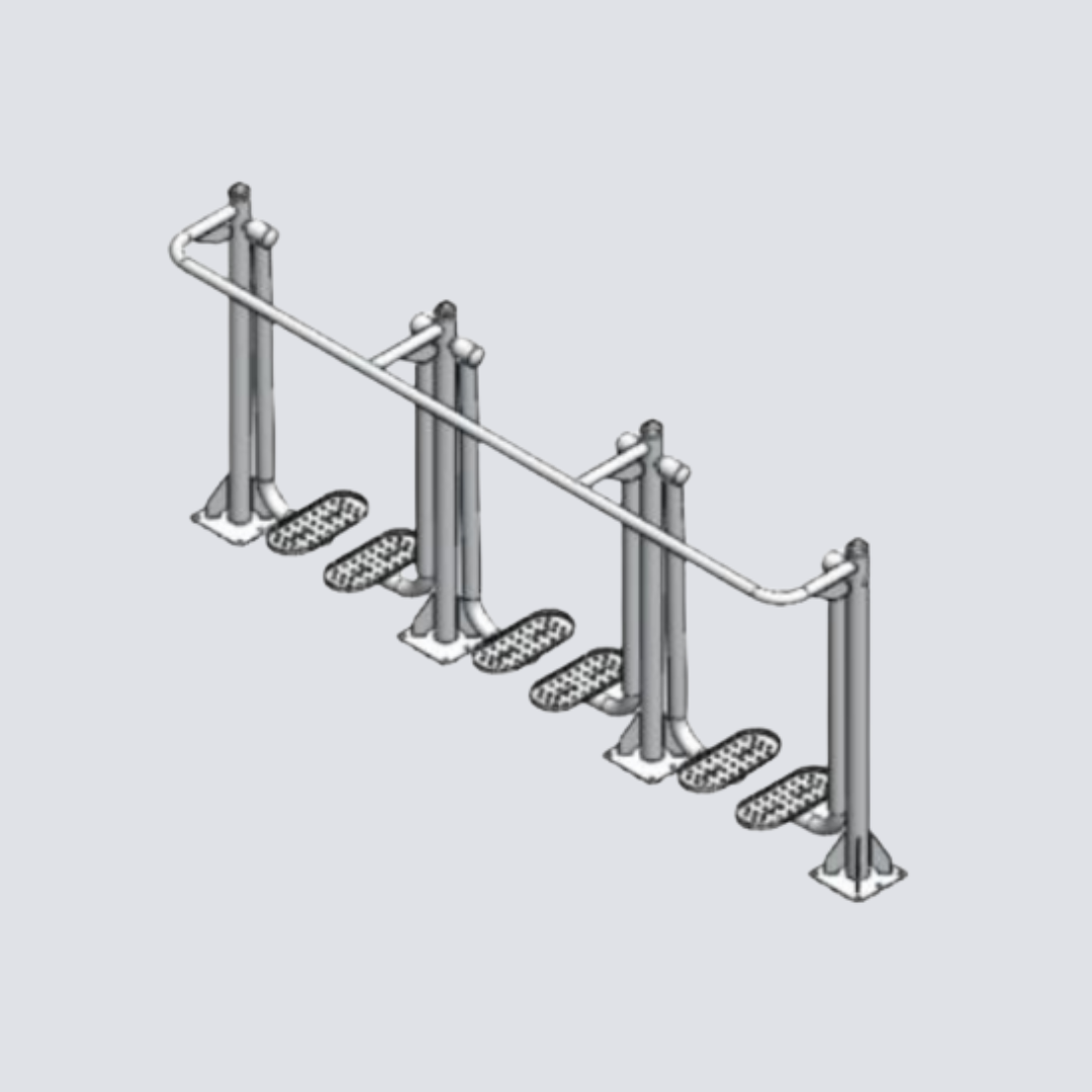 Simulador de Percurso/Caminhada Triplo Inox