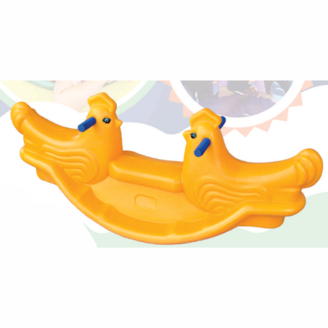 Gangorra Galinha Dupla Confeccionado em Polietileno Rotomoldado