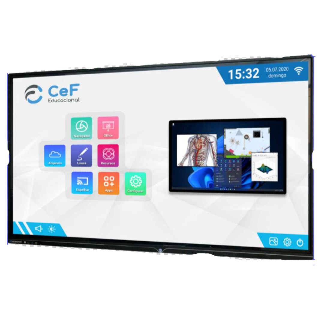 Solução Tecnológica com Tela Interativa de 75 Polegadas