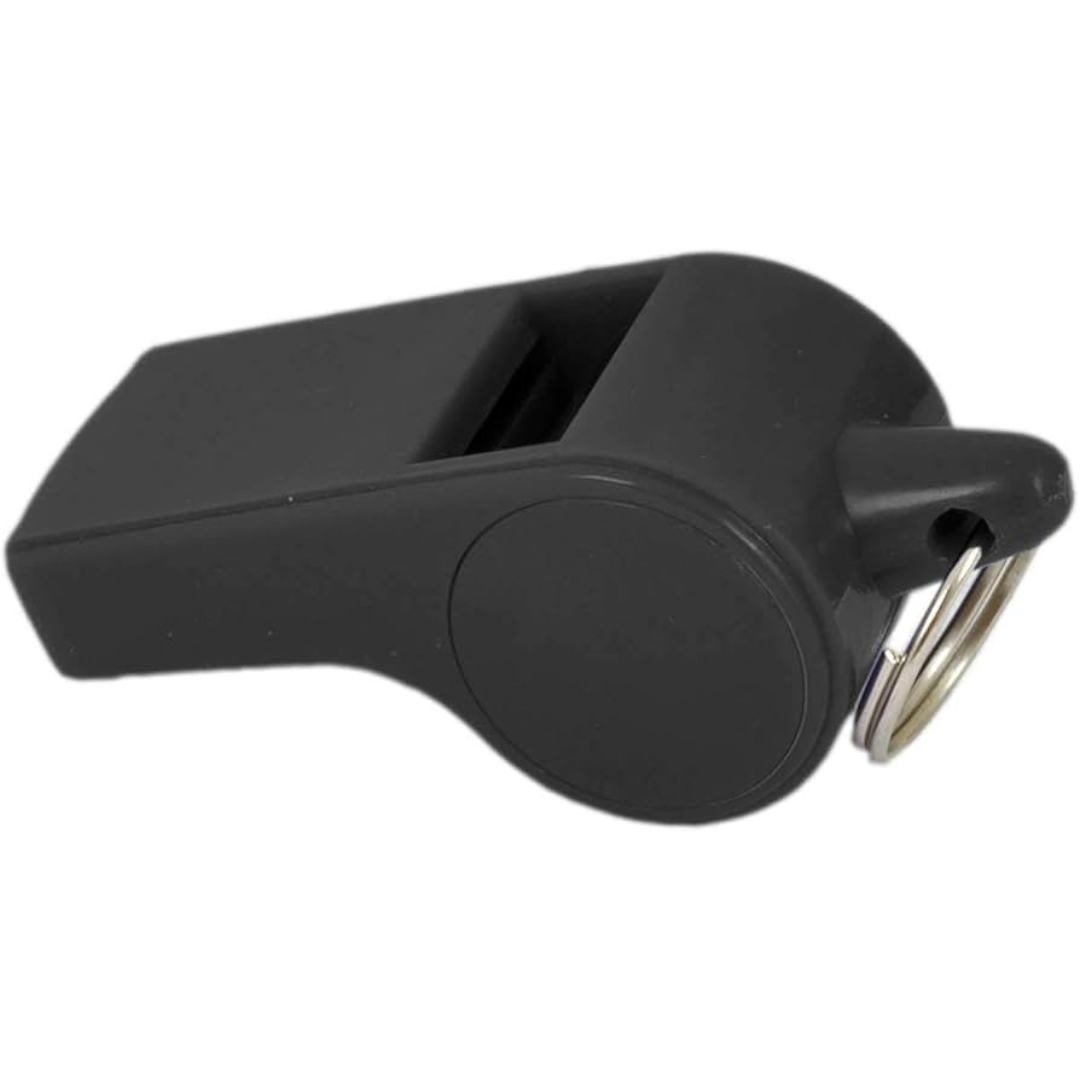 Apito Plástico Preto - Poker