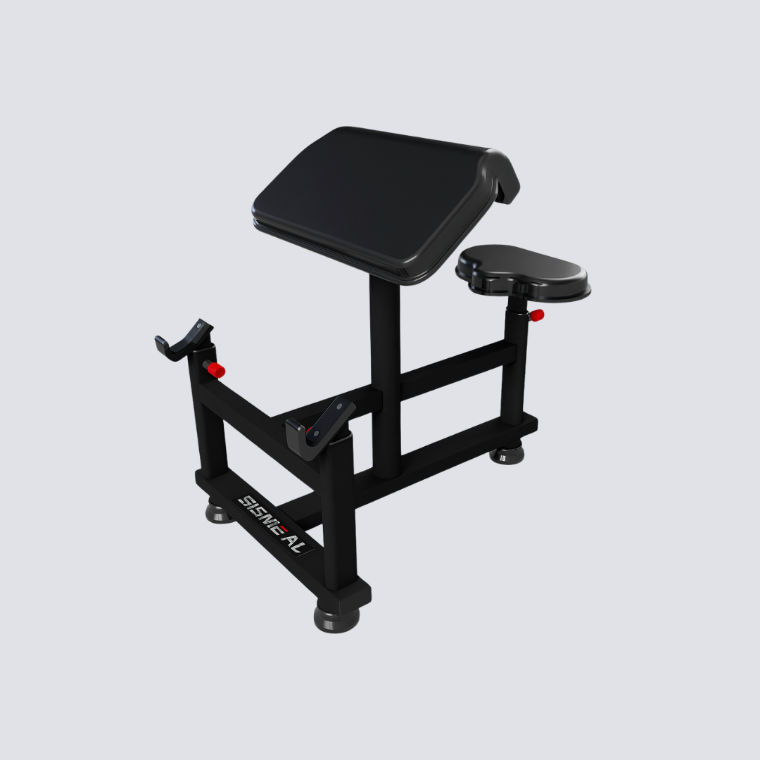 Banco Scott Profissional – Estrutura Reforçada com Coluna de Pesos e Estofado Anatômico Ajustável