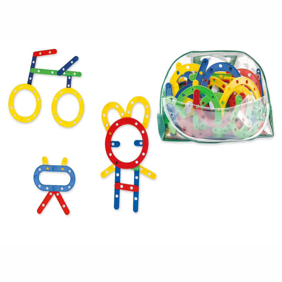 Forme Formas – Conjunto de Encaixe por Click com 500 Peças