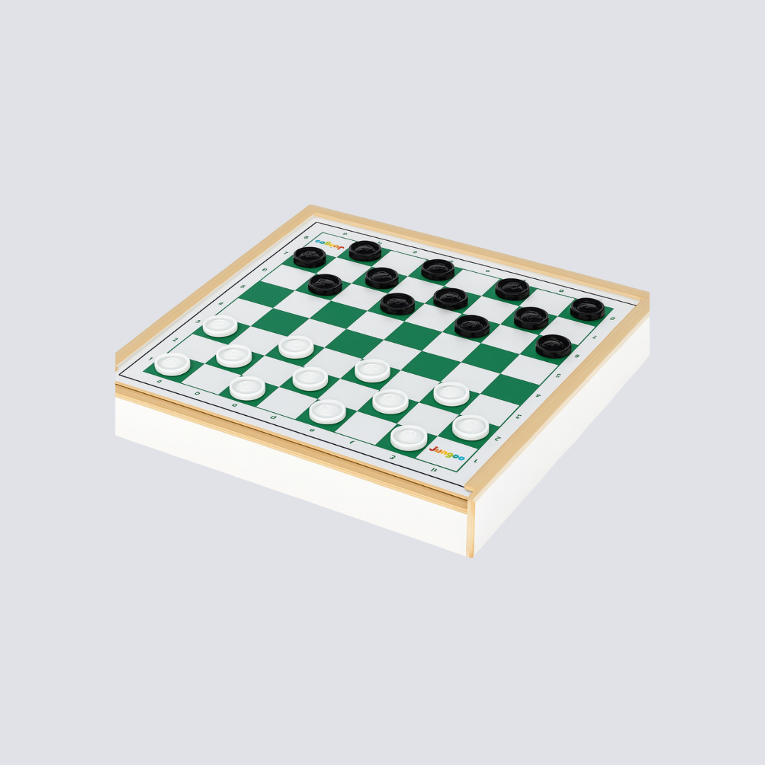 Jogo De Dama Com Tabuleiro Magnético Dobrável 29 × 29 cm