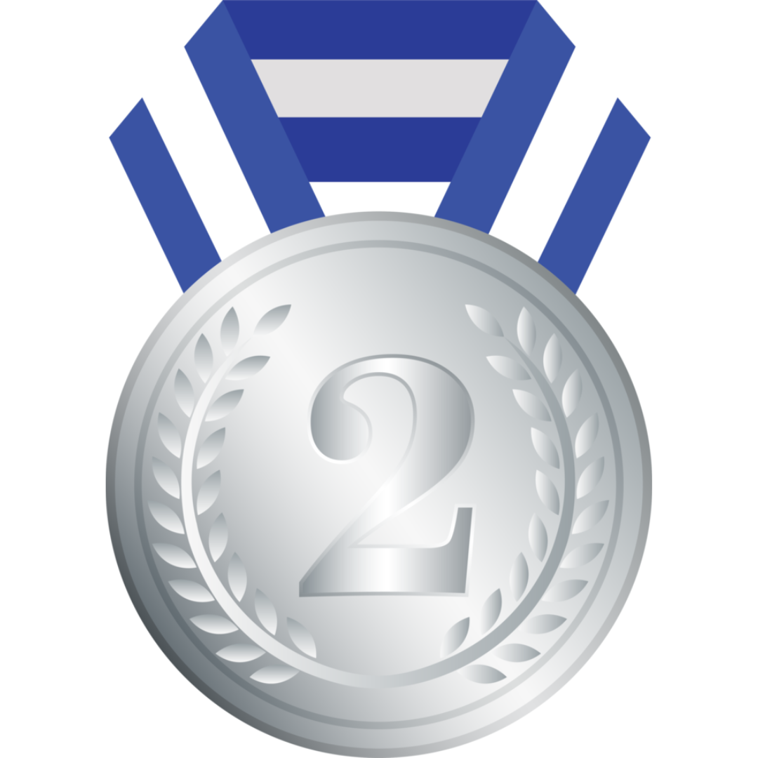 Medalha Prateada Em Fundição 7 cm