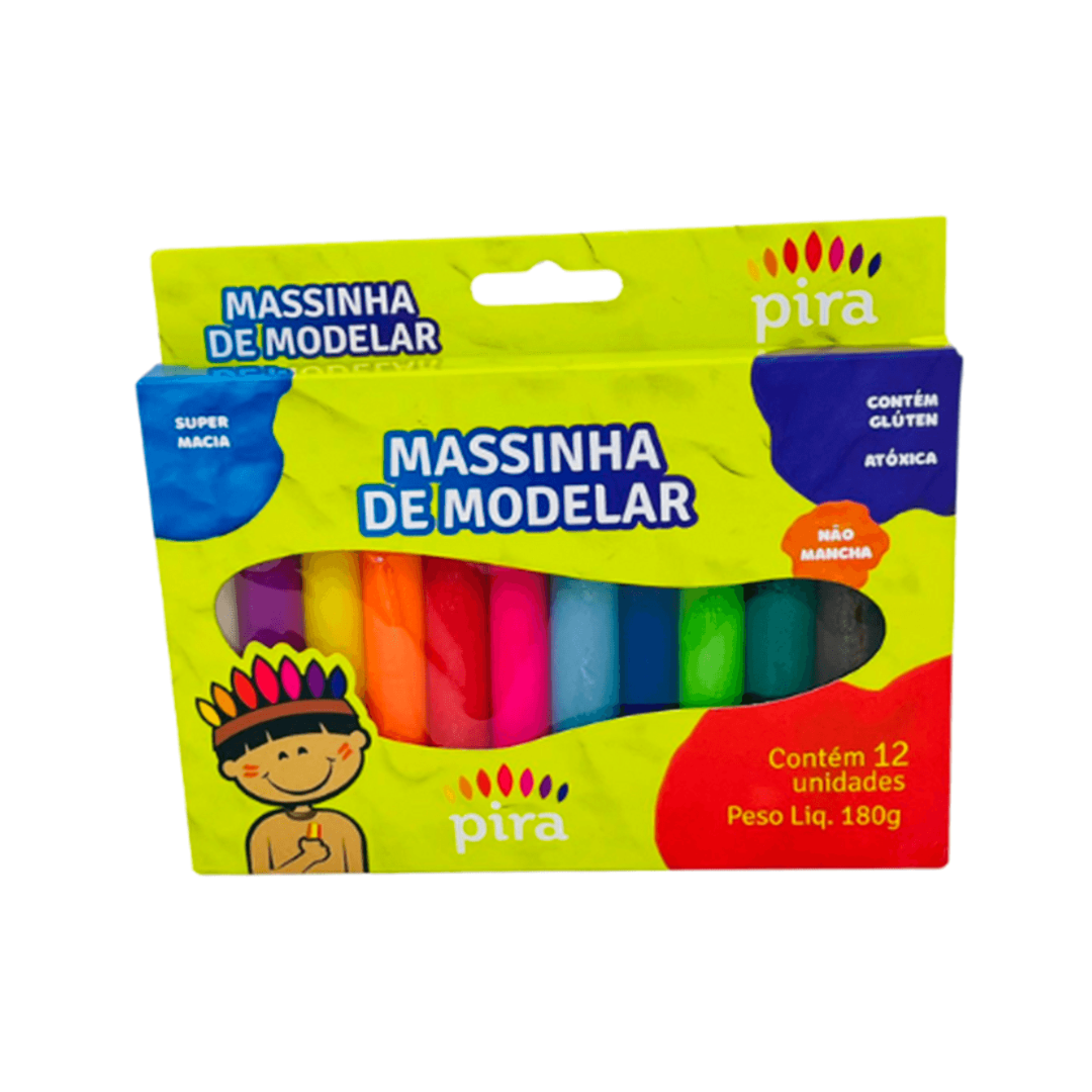 Massa para Modelar com 12 Cores - Pira