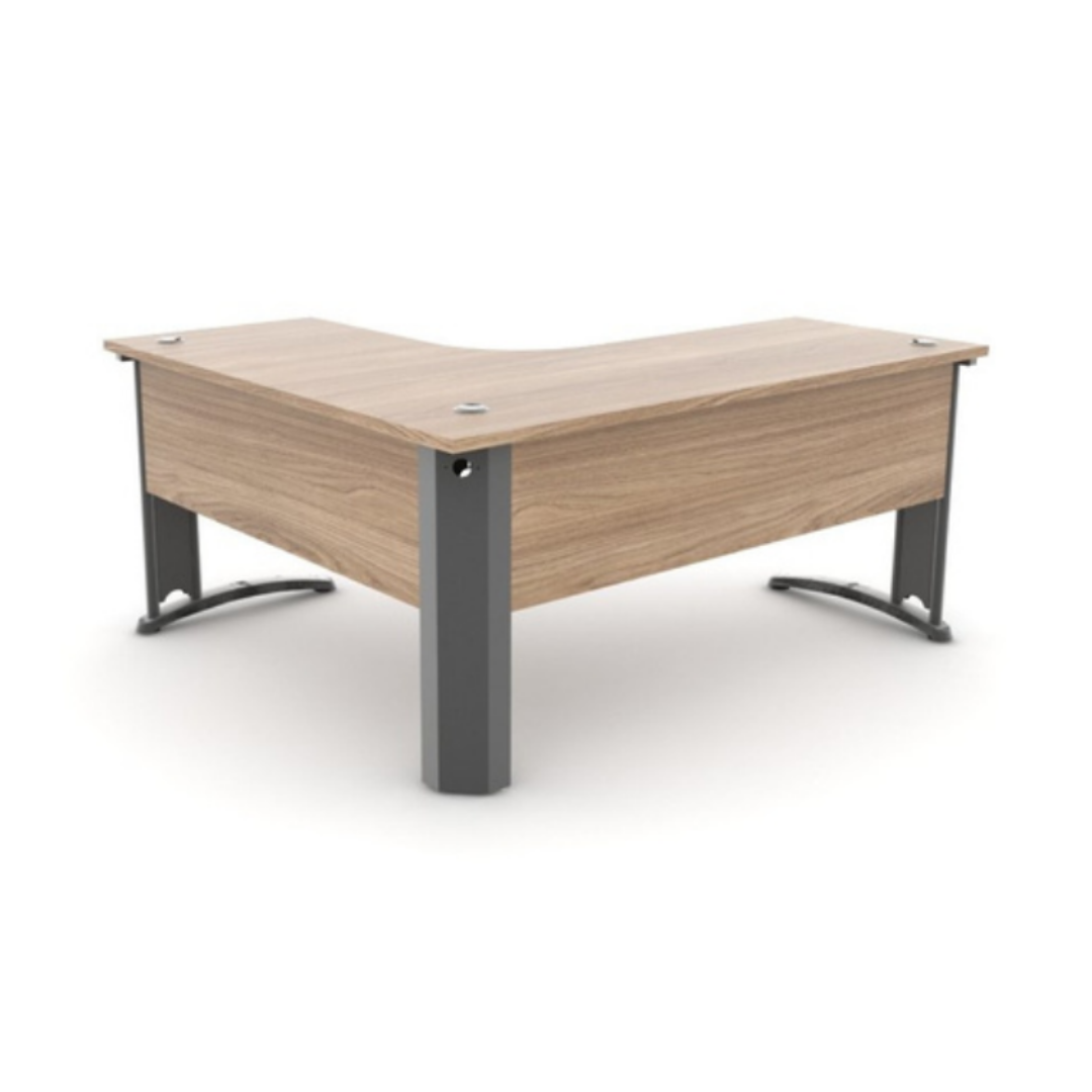 Mesa de Trabalho Angular Com Dimensões 1350x600x1600x600x740mm