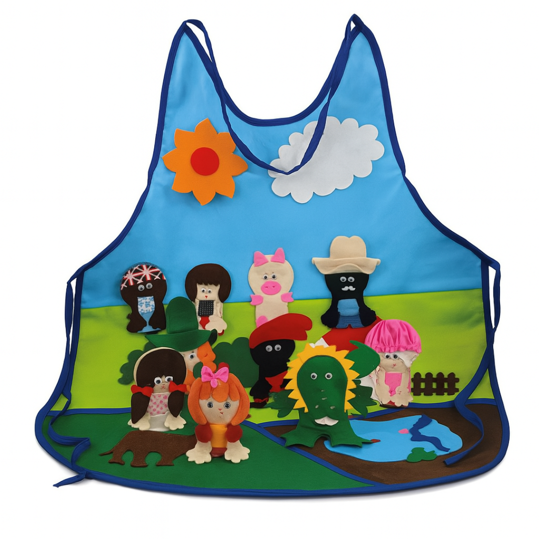 Avental I – Contação de Histórias: Tema Turma do Sítio