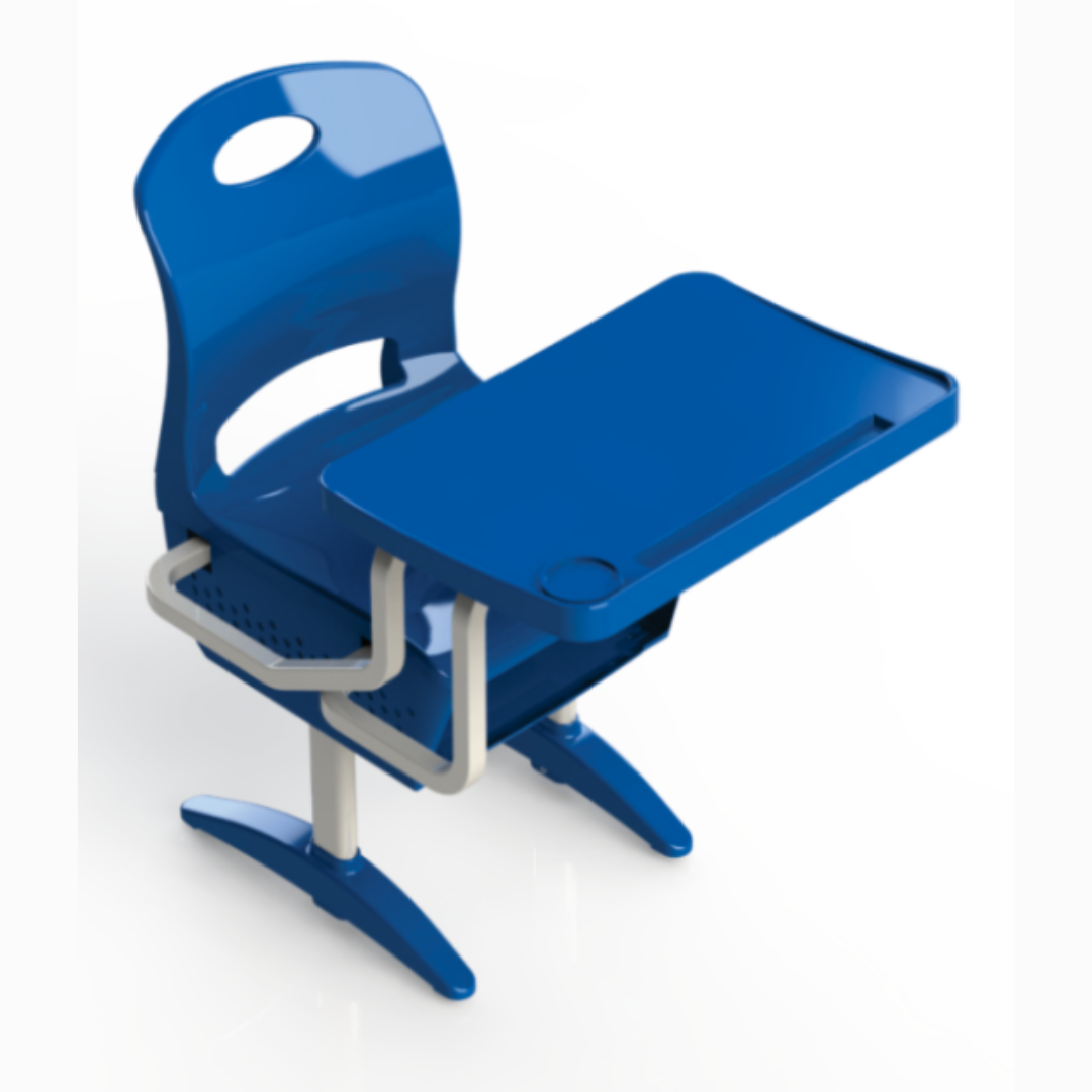 Cadeira Escolar com Prancheta Frontal Regulável
