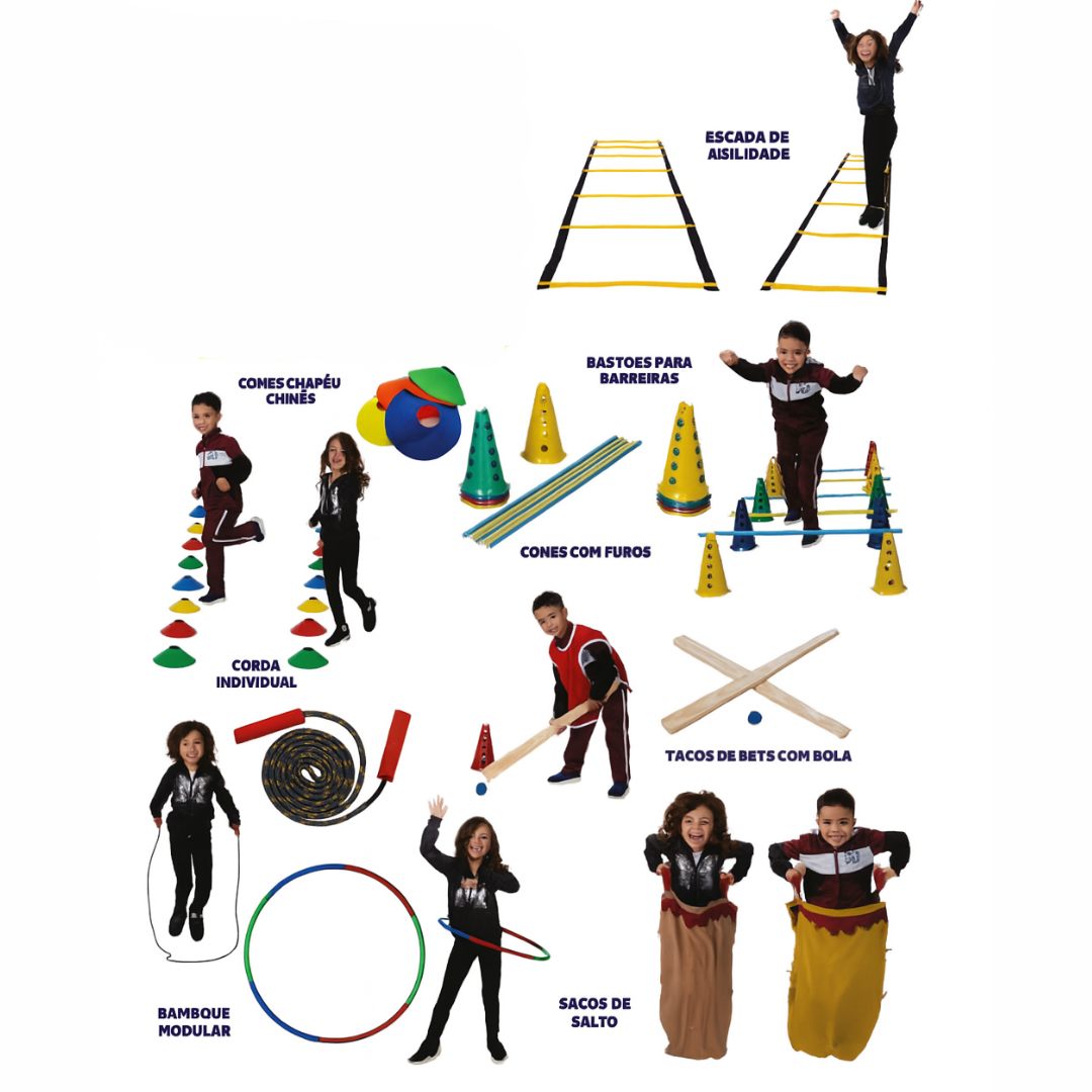 Kit Agilidade – Conjunto Completo para Treinamento Motor e Coordenação