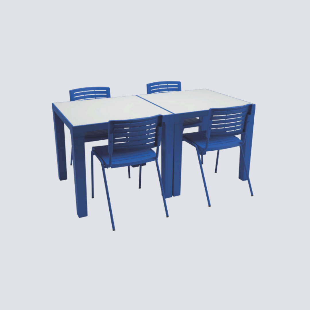 Conjunto Refeitório Adulto 4 Lugares