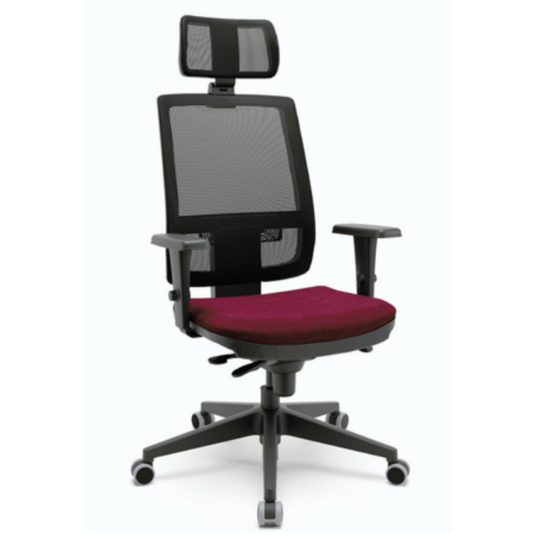 Cadeira Espaldar Alto Com Apoio de Cabeça