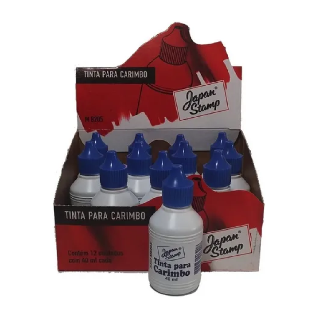 Tinta para Carimbo Cor Azul - Japan