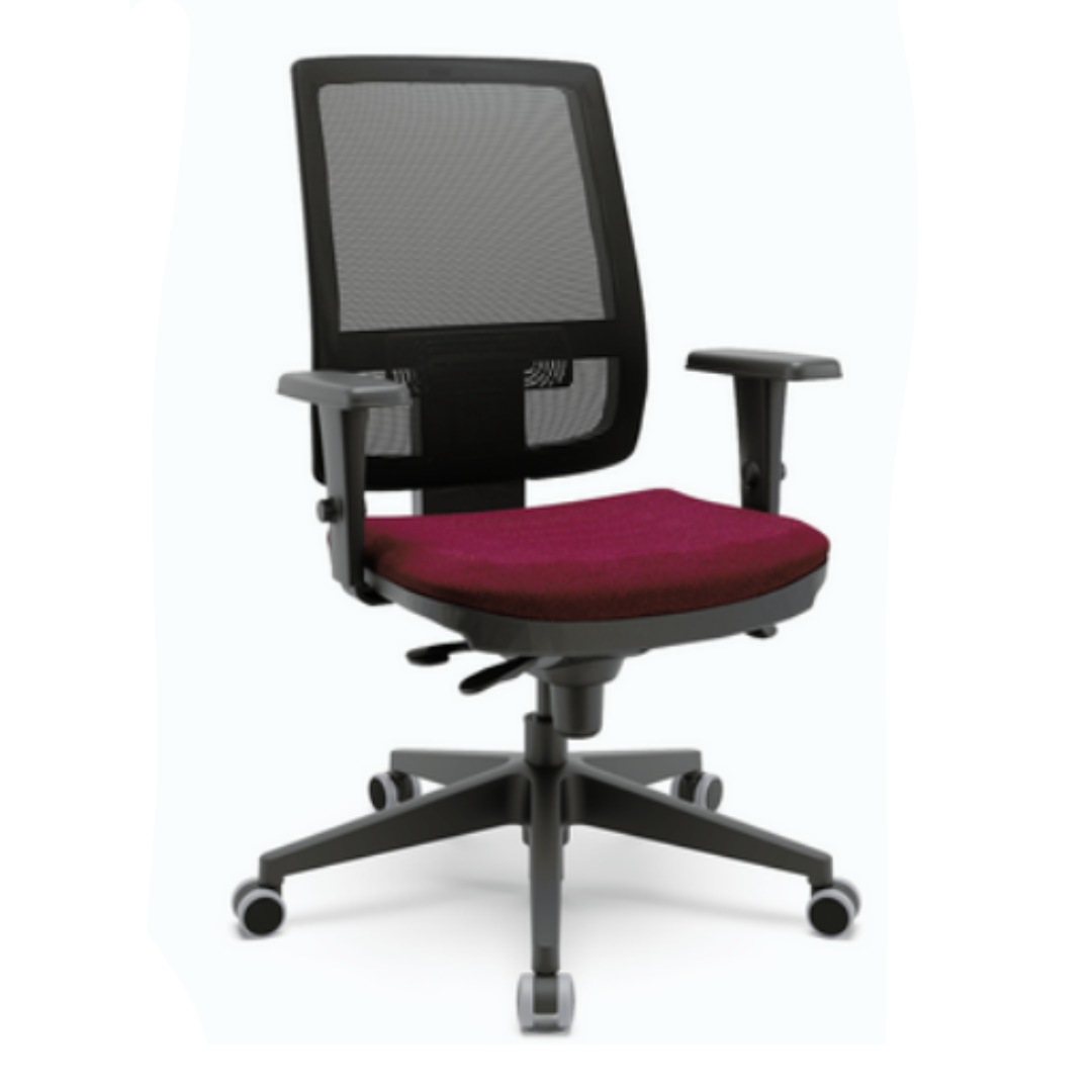 Cadeira Espaldar Alto com Encosto de Tela