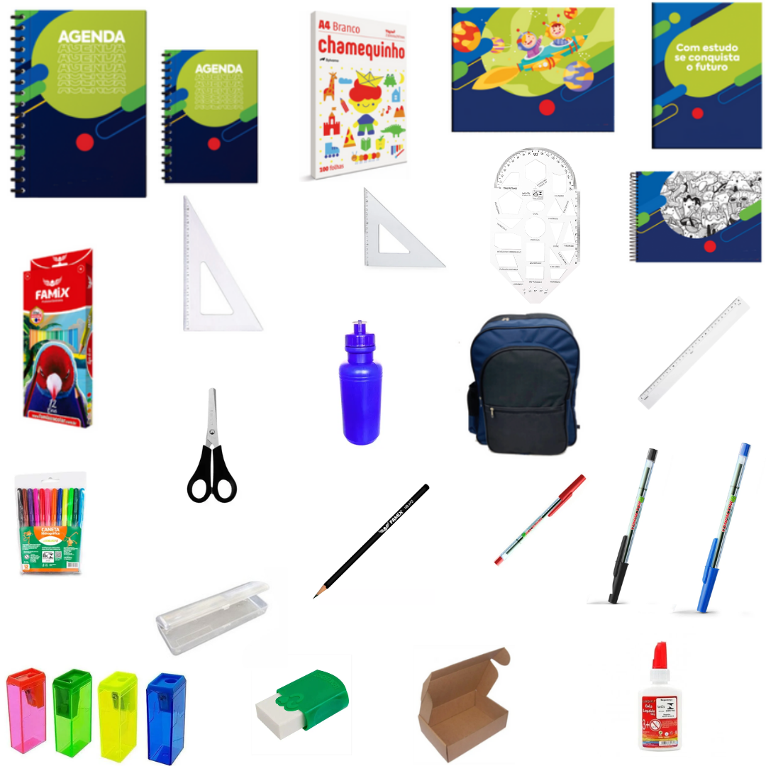 Kit Material Escolar Para Ensino Anos Finais