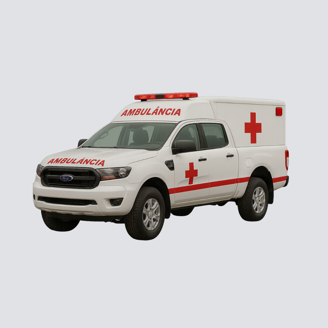 Ambulância Tipo Pick-Up 4x4 – Ford Ranger XL Cabine Dupla (Simples Remoção)