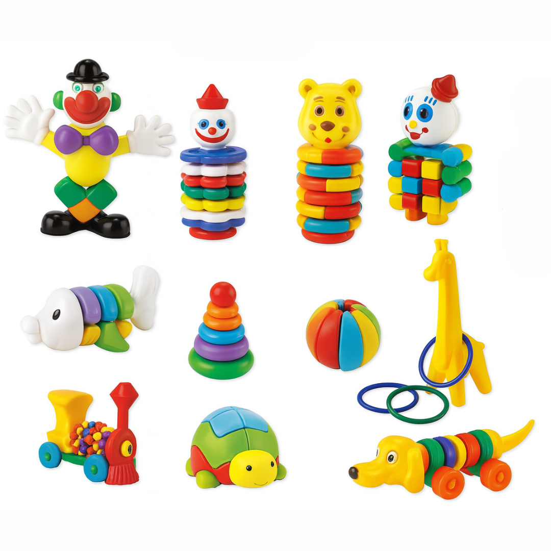 Kit Multiatividades com 11 Brinquedos – Brinquedos Educativos de Encaixe