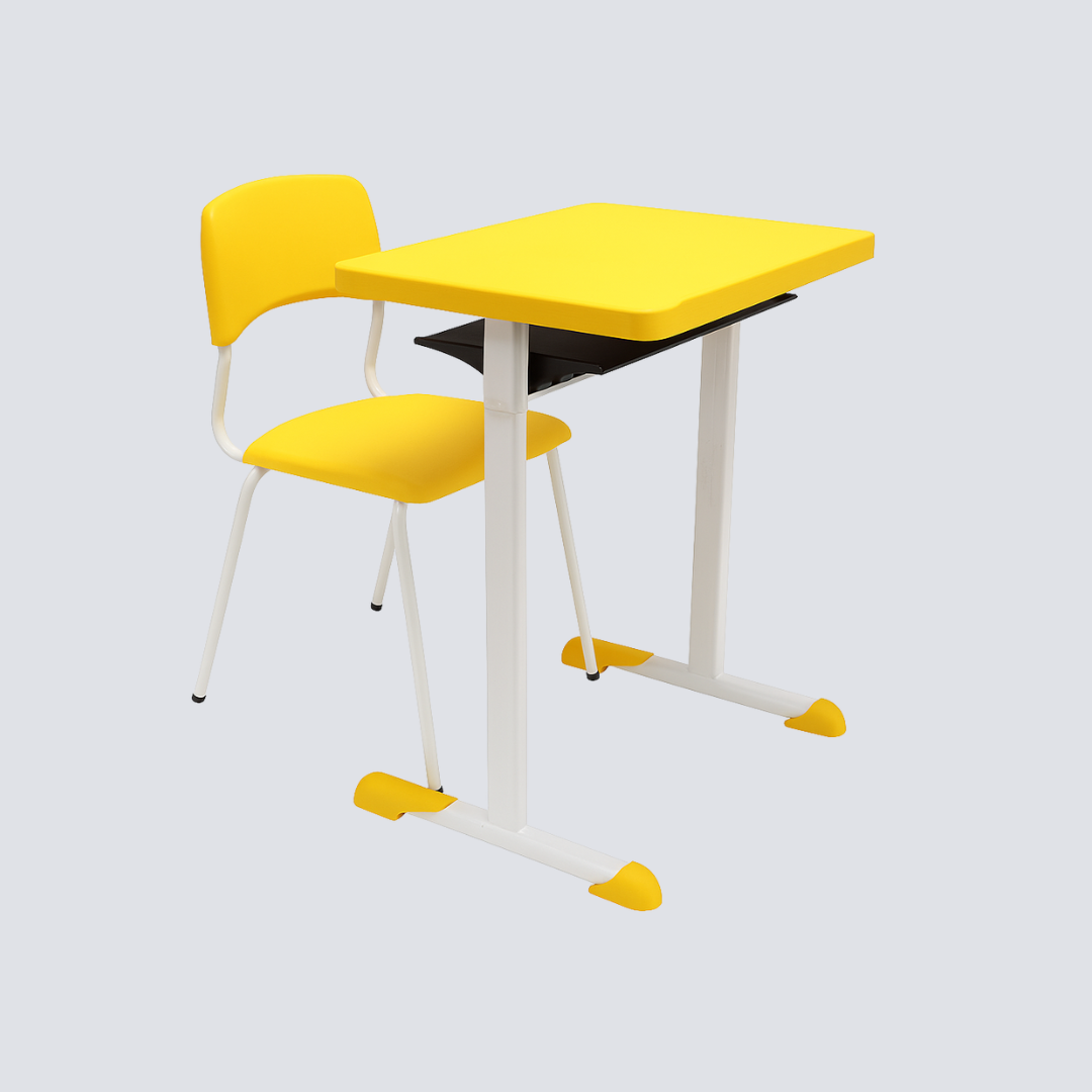Conjunto Escolar Infantil Certificado ABNT NBR 14006 – Cadeira + Mesa Infantil em ABS e Aço