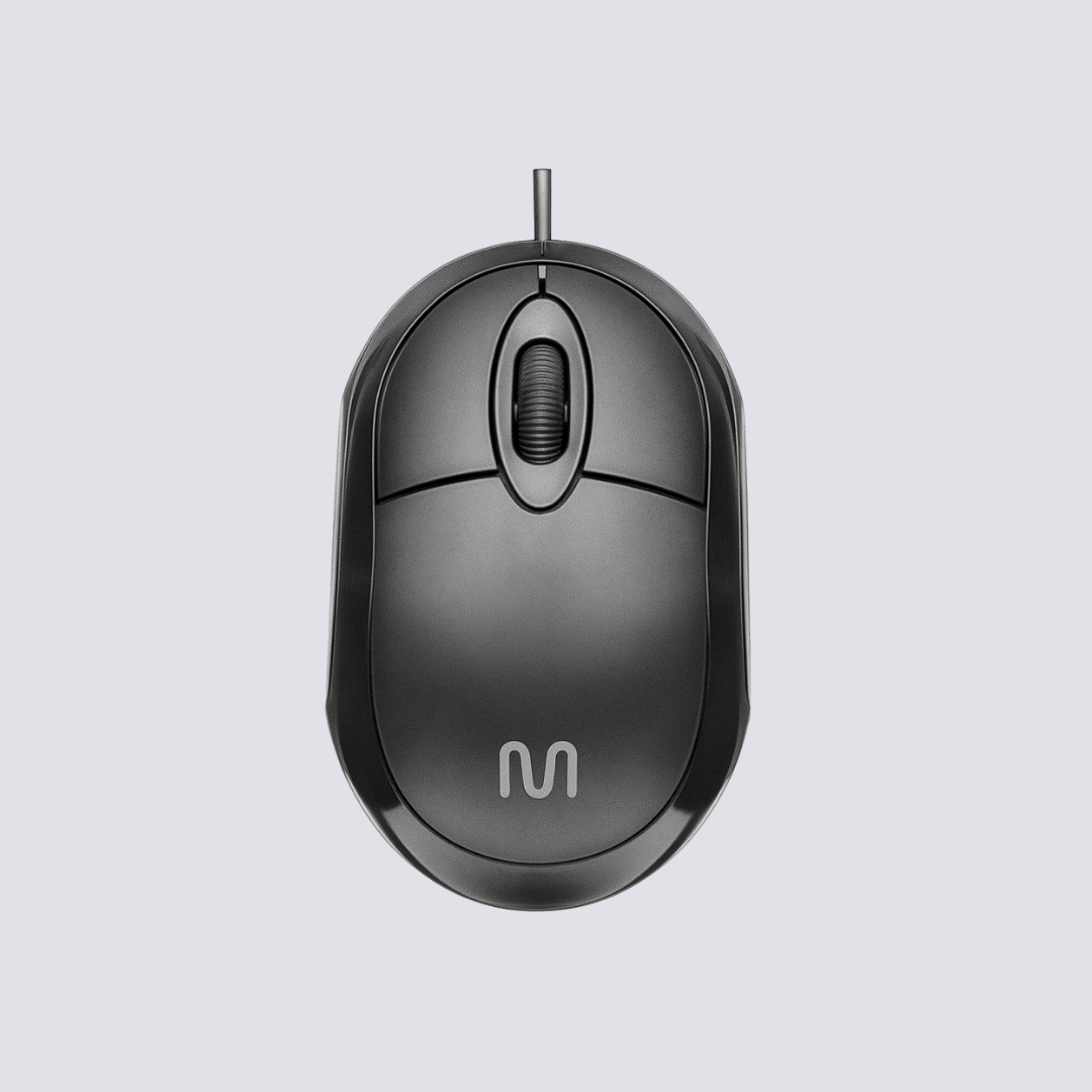 Mouse com Fio USB – Compatível com Múltiplos Sistemas