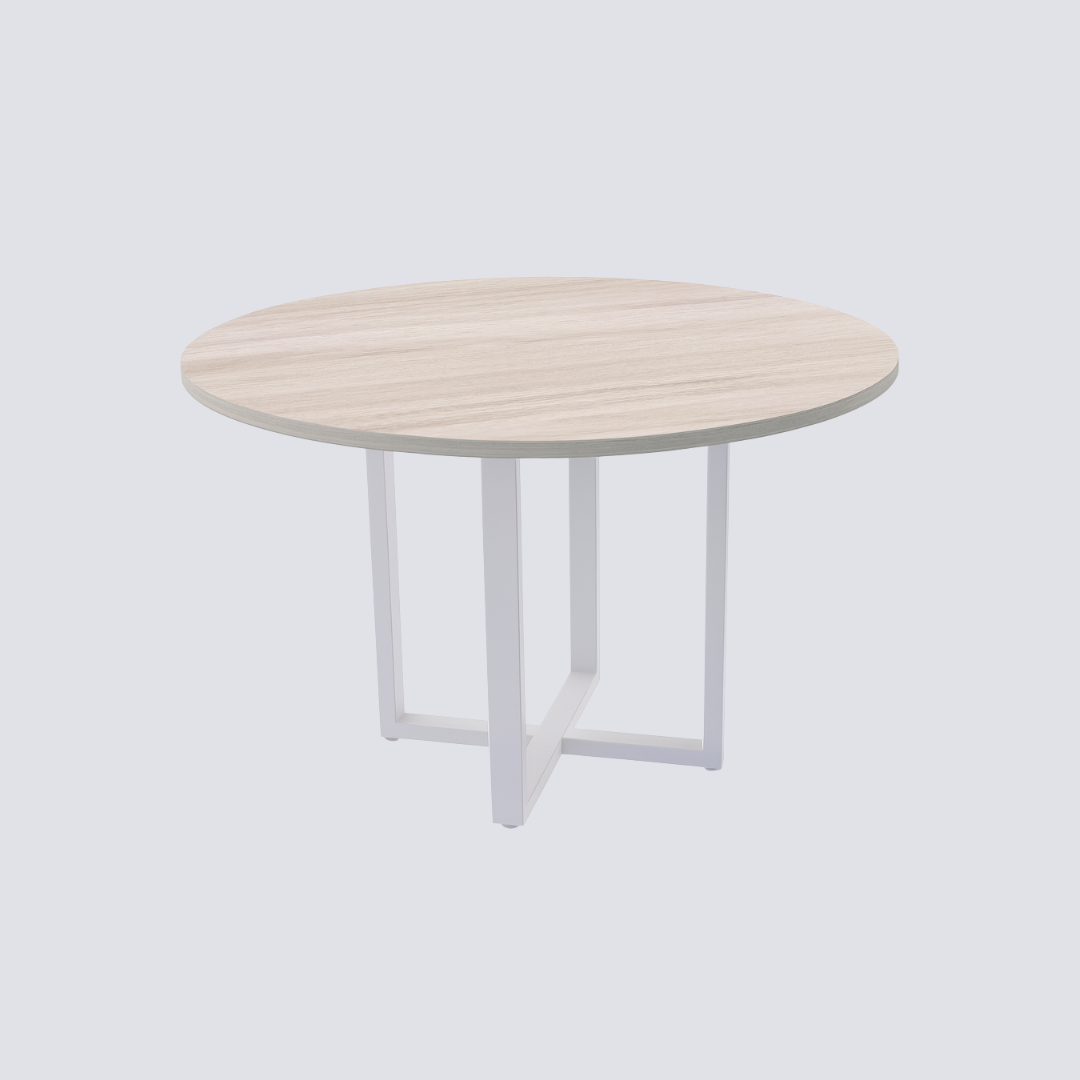 Mesa Redonda de Reunião – Tampo Ø 1 100 mm – Linha Corporativa