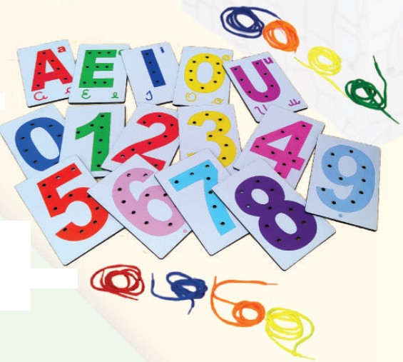 Kit Alinhavos Letras E Números