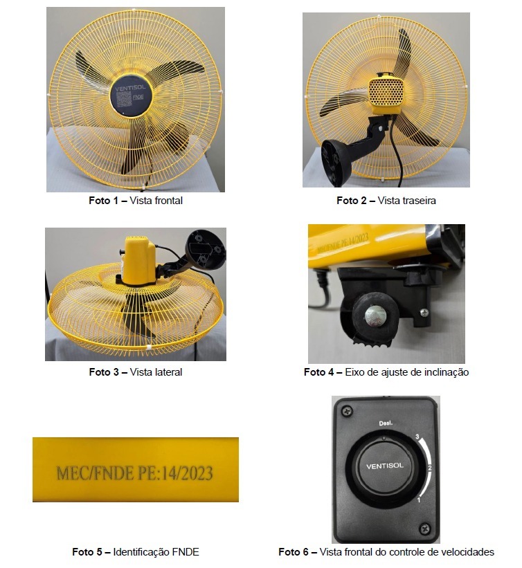 Ventilador de Parede 60cm - Ventisol VOP NEW