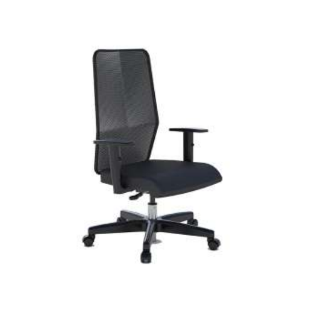 Cadeira Telada Presidente Base Giratória